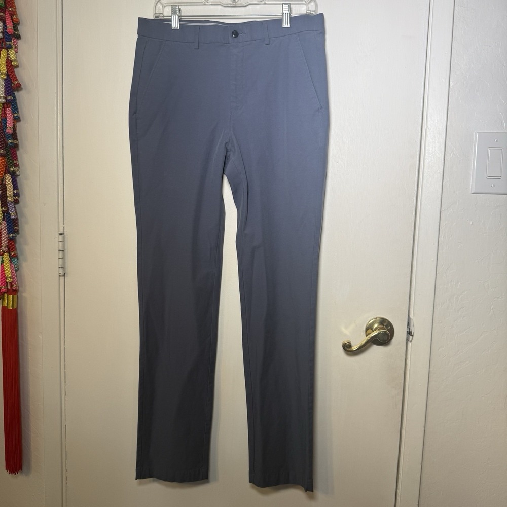 Michael Kors Classic Fit Performance Stretch Pants Ash Blue Men's 32x32